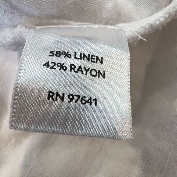 J. Jill XL Linen Blend Popover Tunic Lagenlook Coastal Grandma - Picture 8 of 9